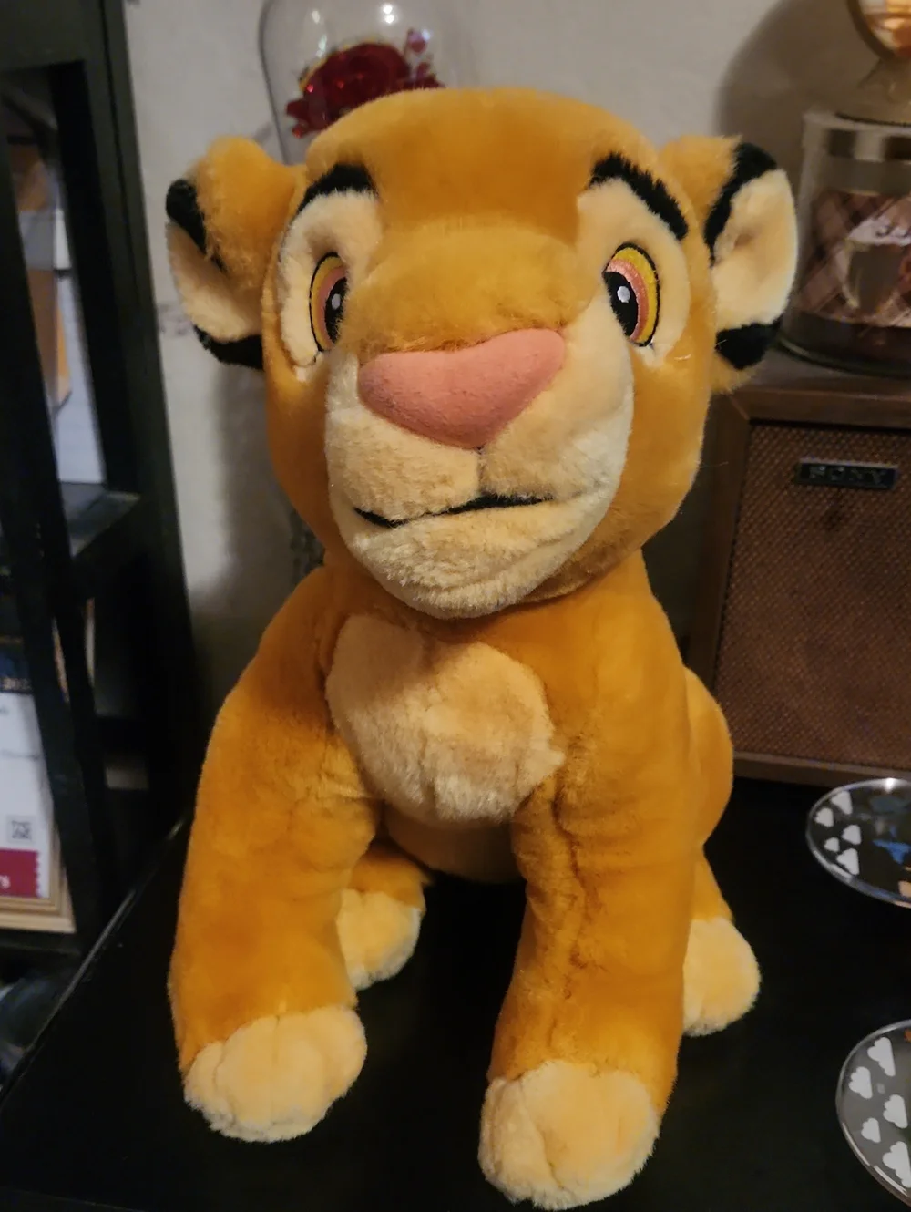 Disney Yellow Simba Plush with Decorative Clear Ear Headband